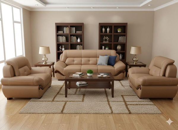 Salon Beige Capitonné Chesterfield
